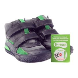 Stivali in velcro grigi e verdi Bartek 91756 nero multicolore grigio verde 4