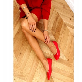 Ballerine lisce laccate rosso CC201 Rosso 2