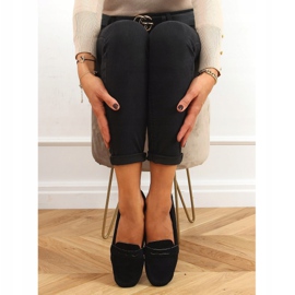 Mocassini da donna neri S-980 Black nero 1