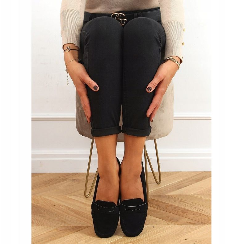 Mocassini da donna neri S-980 Black nero 1