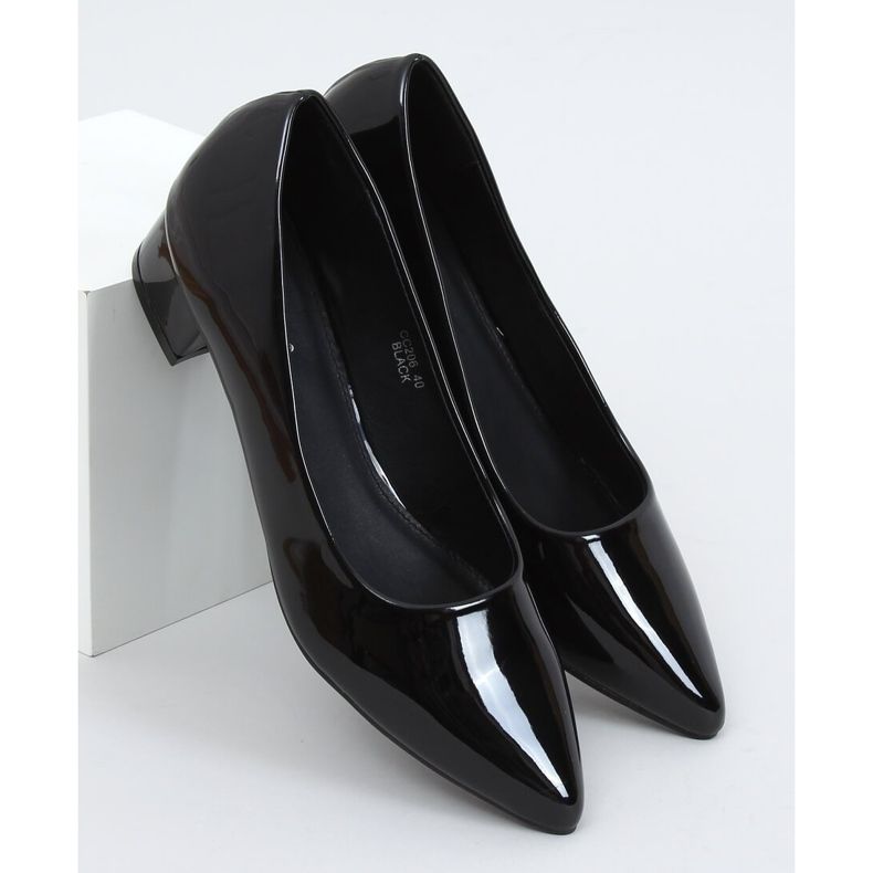 Nero Décolleté tacco basso nero CC206P Nero 1