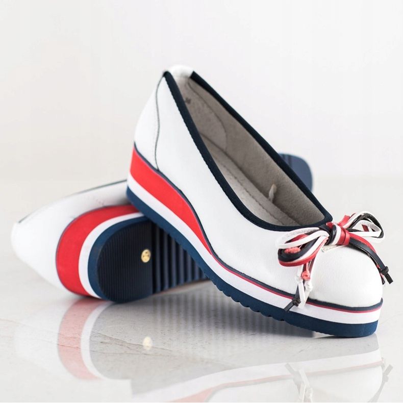 Filippo Comode décolleté in pelle bianco 1