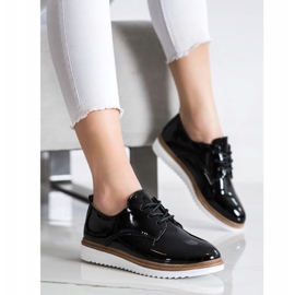 SHELOVET Scarpe laccate nere nero 2