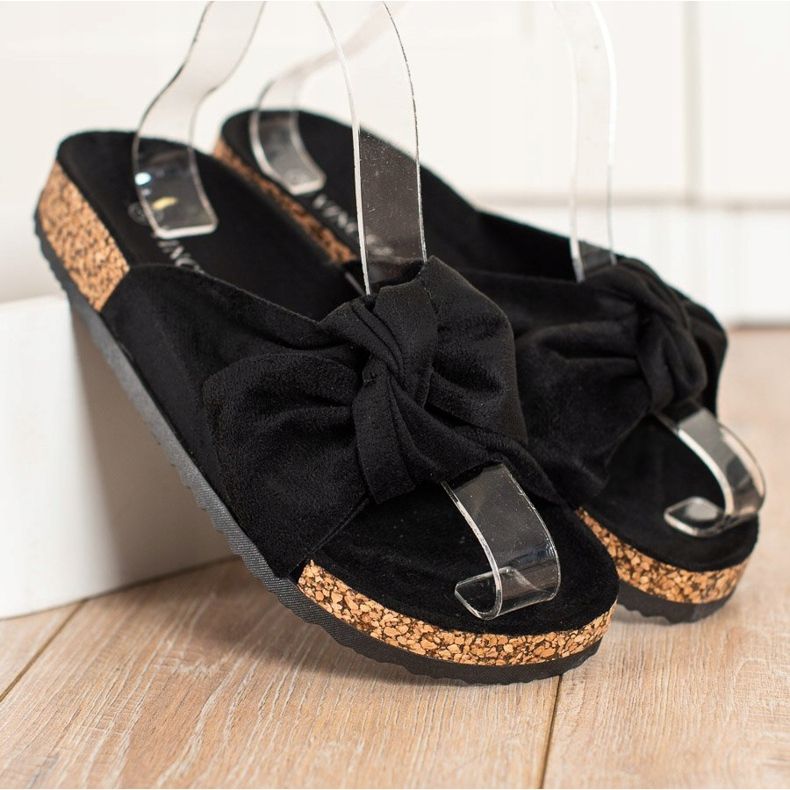 Comode pantofole casual VINCEZA nero 2