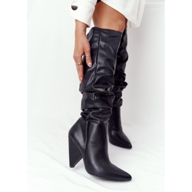 Stivali da donna in pelle Lu Boo Black nero 1