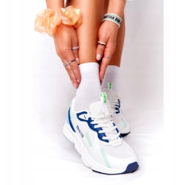 Scarpe Sportive Donna Memory Foam Big Star HH274810 Bianco blu verde 4