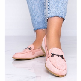 Mocassino Juliette in ecopelle rosa 1