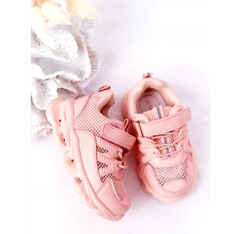 Sneakers Da Bambino Con Suola Illuminata A Led Rosa So Cool! 4