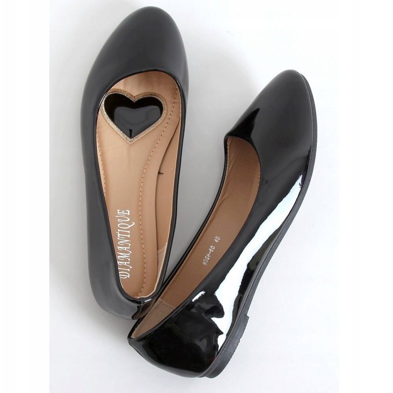 Ballerine laccate nere 9988-60 Black nero 1