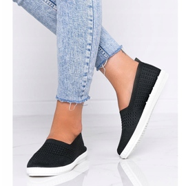 Sneakers Funk nere Slip On traforate nero 1