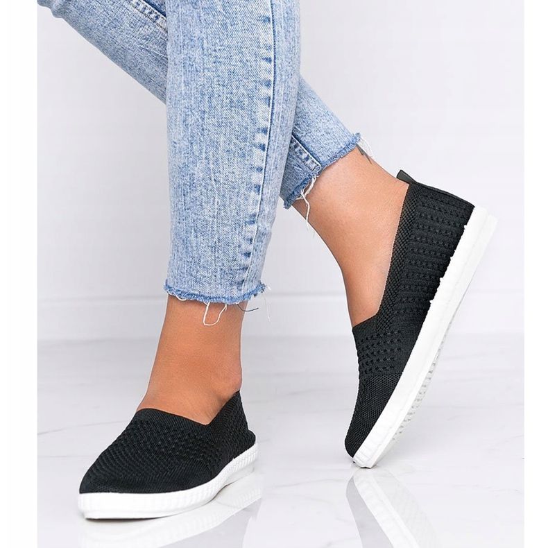Sneakers Funk nere Slip On traforate nero 1