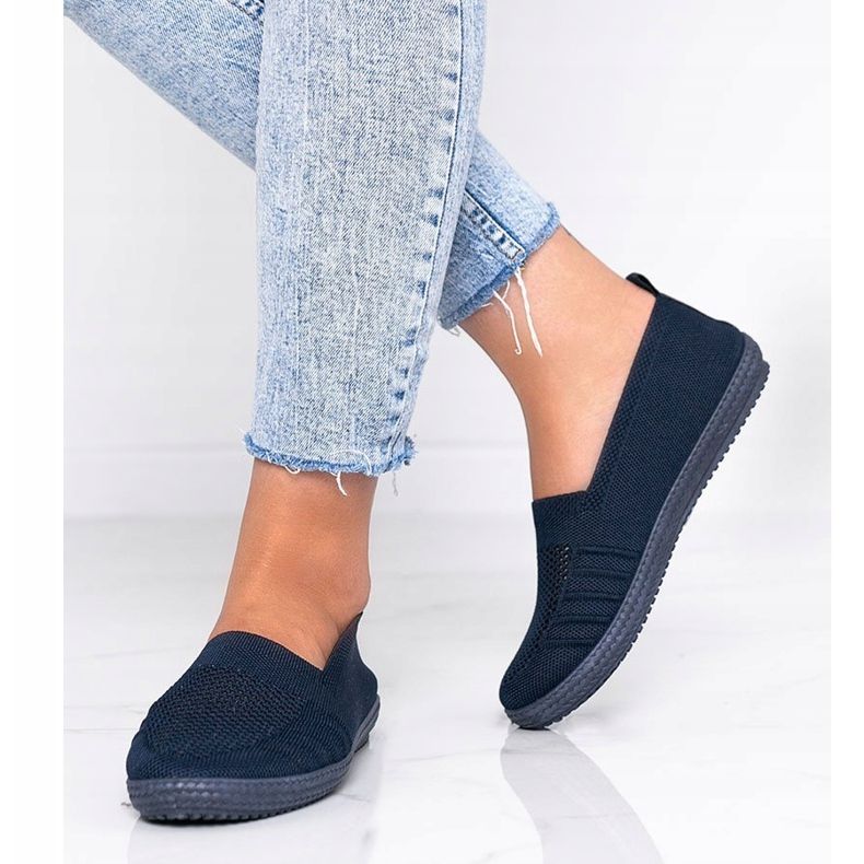 Sneakers blu navy Slip On traforate Deep 1