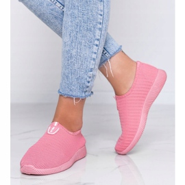 Sneakers sportive rosa "Do it" 1