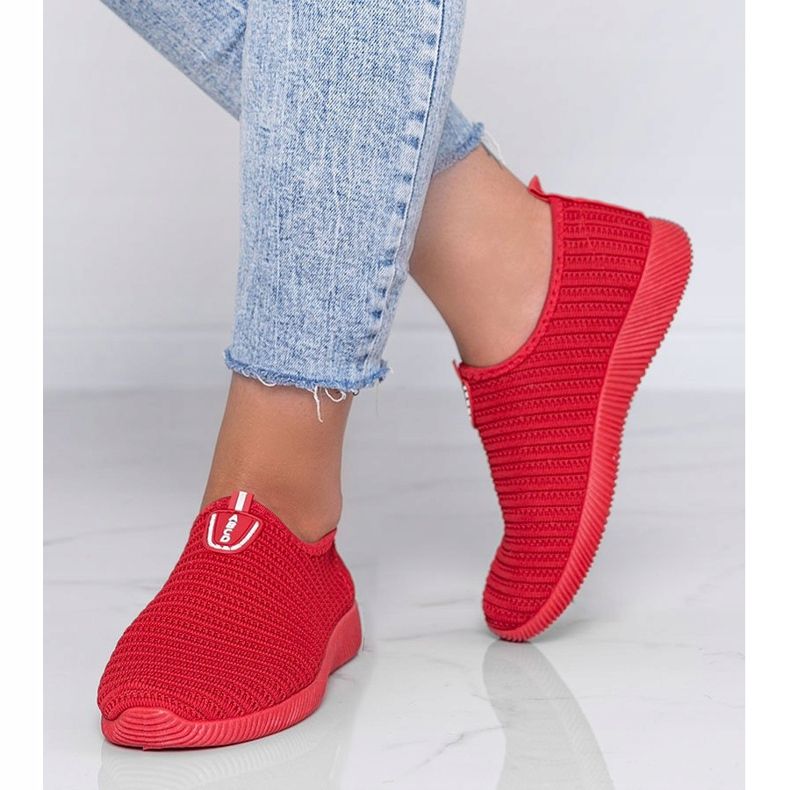 Sneakers sportive rosse "Do it" rosso 1