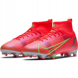 Nike Mercurial Superfly 8 Pro Fg Jr CV0804 600 scarpe da calcio arancia arancia 2