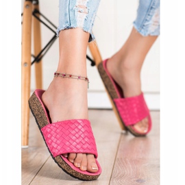 SHELOVET Ciabatte in tessuto alla moda rosa 2