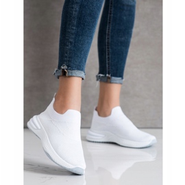 SHELOVET Scarpe da ginnastica senza lacci bianco 1