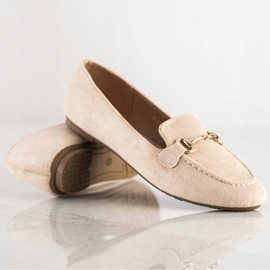 VINCEZA Mocassini Glitter beige 1