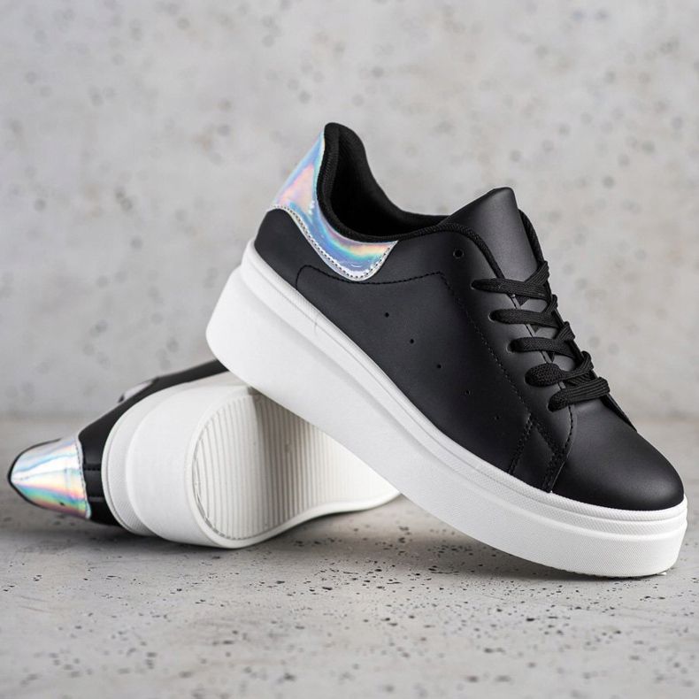 SHELOVET Scarpe da ginnastica comode nero 1