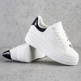 SHELOVET Scarpe da ginnastica comode bianco 1