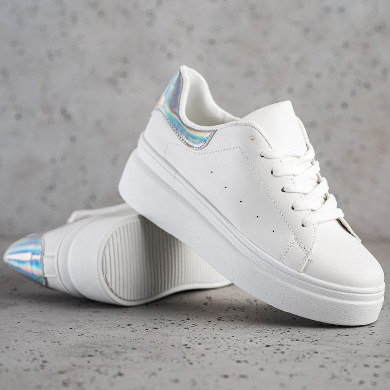 SHELOVET Scarpe da ginnastica comode bianco 1