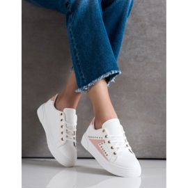 SHELOVET Sneakers in ecopelle bianco 2