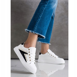 SHELOVET Sneakers in ecopelle bianco 1