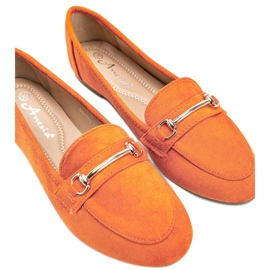 Mocassini Brynn in eco camoscio arancione arancia 1