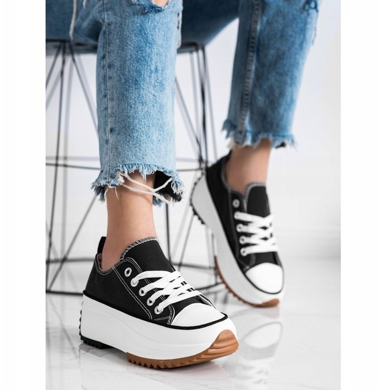 SHELOVET Scarpe Da Ginnastica Su Una Piattaforma Alta nero 1