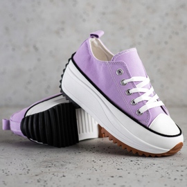 SHELOVET Scarpe Da Ginnastica Su Una Piattaforma Alta viola 1