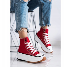 SHELOVET Sneakers Alte Sulla Piattaforma rosso 2