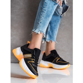 SHELOVET Scarpe da ginnastica con scarpe alla moda in rete nero 1