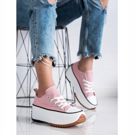 SHELOVET Scarpe Da Ginnastica Su Una Piattaforma Alta rosa 2