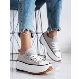 SHELOVET Scarpe Da Ginnastica Su Una Piattaforma Alta grigio 2