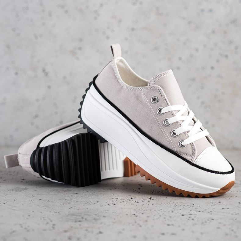 SHELOVET Scarpe Da Ginnastica Su Una Piattaforma Alta grigio 1