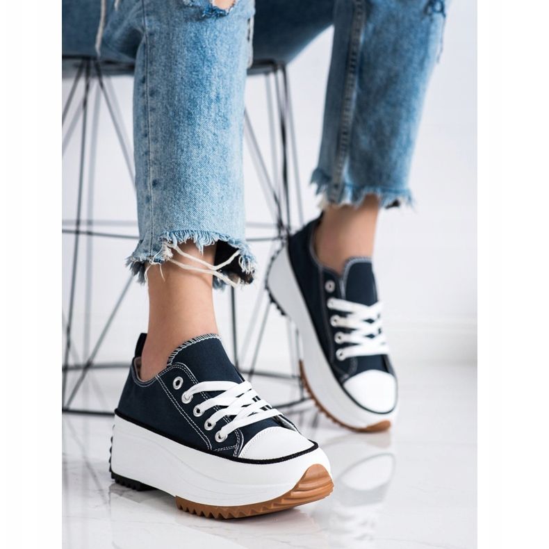 SHELOVET Scarpe Da Ginnastica Su Una Piattaforma Alta blu 2