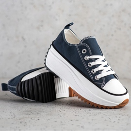 SHELOVET Scarpe Da Ginnastica Su Una Piattaforma Alta blu 1