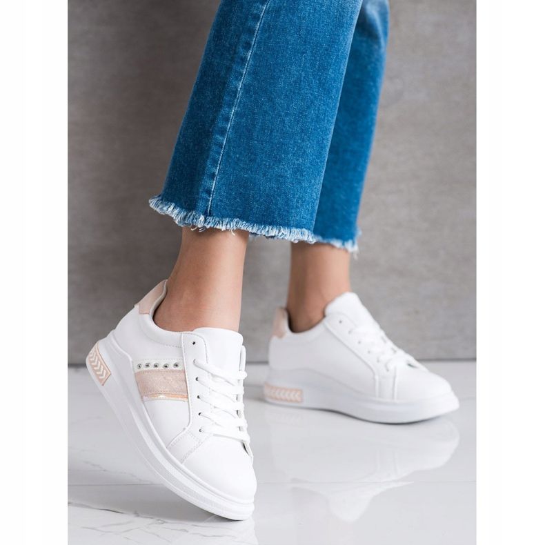 SHELOVET Scarpe da ginnastica bianche bianco 1