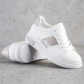 SHELOVET Scarpe da ginnastica bianche bianca 1