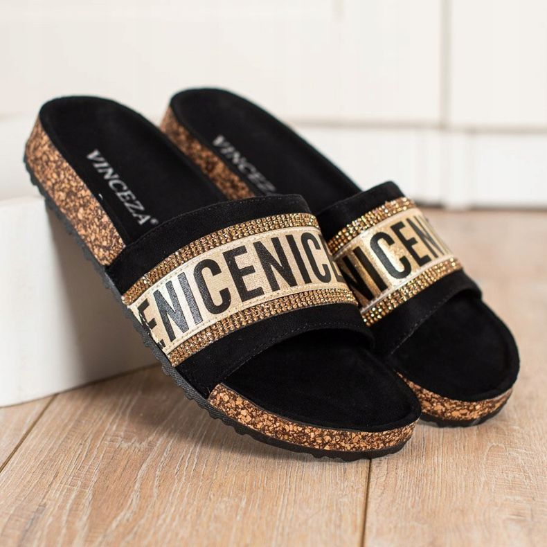 Pantofole VINCEZA alla moda nero 2