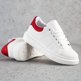 SHELOVET Scarpe da ginnastica classiche bianco 1