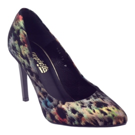 Décolleté eleganti in pelle Espinto 456 multicolor nero 1