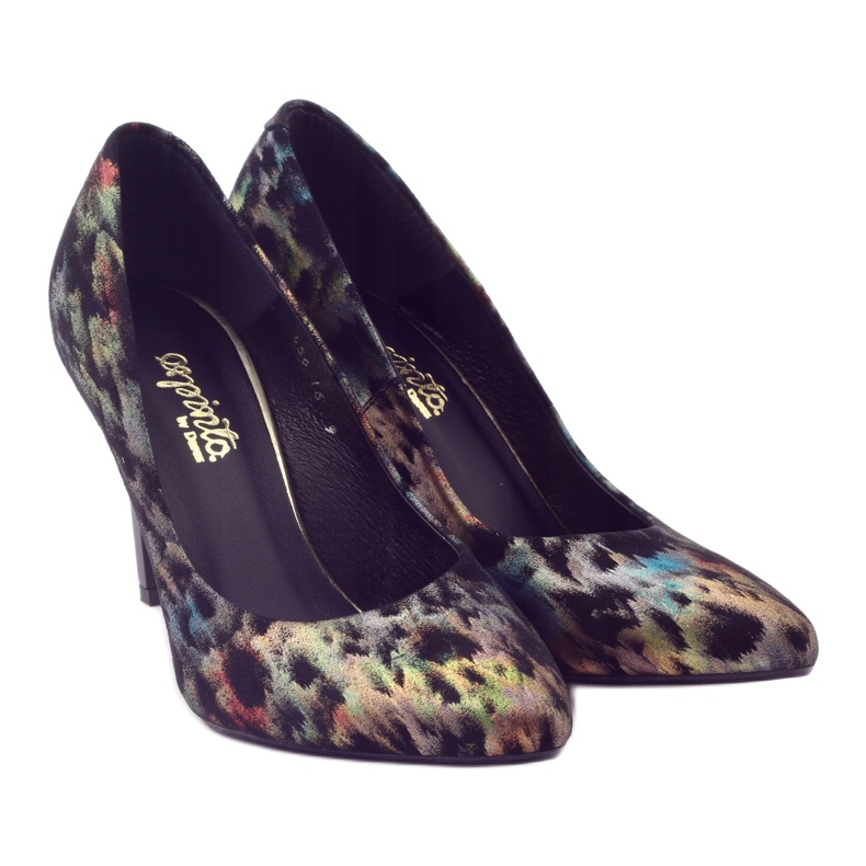 Décolleté eleganti in pelle Espinto 456 multicolor nero 4