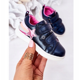 PE1 Scarpe Sportive Bambino In Ecopelle Con Arcobaleno Blu Navy Jasmine multicolore 2
