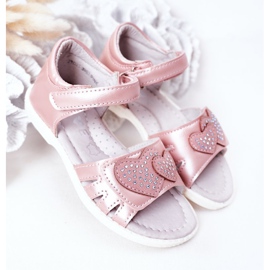 PE1 Sandali Per Bambini Con Velcro Pink My Heart rosa 2