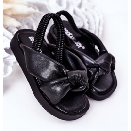 FR1 Sandali Per Bambini Con Polsino Nero Bubble Gum 2