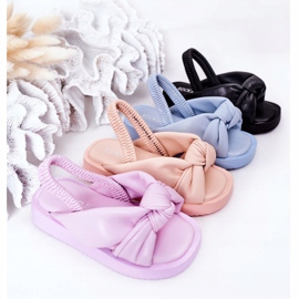 FR1 Sandali Per Bambini Con Polsino Nero Bubble Gum 1