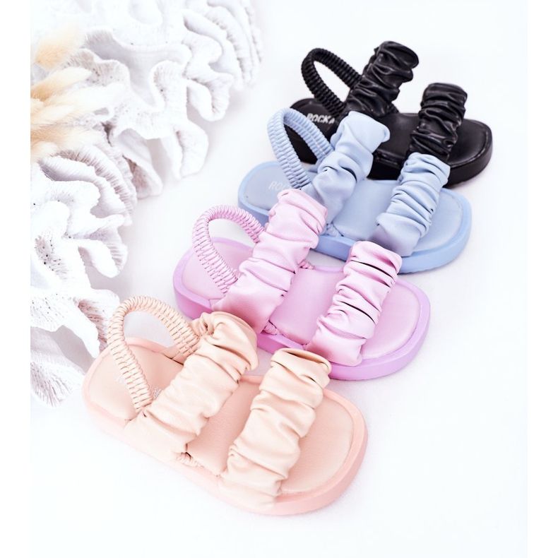 FR1 Sandali per bambini con dolcezza blu a coste ['blu'] 1