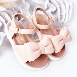 FR1 Sandali Per Bambini Con Fiocco Rosa Abbie 2