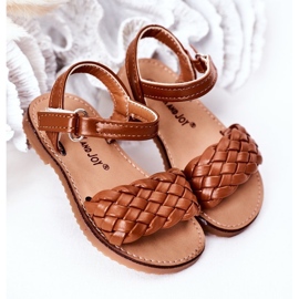 Sandali Per Bambini Con Intrecciato Cammello Bailly marrone 2